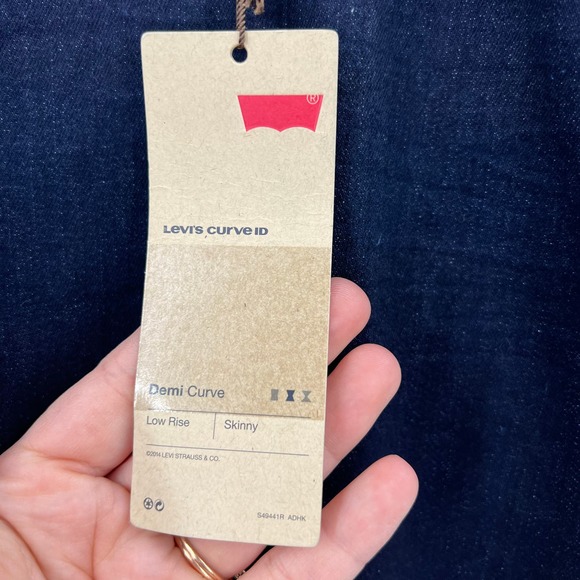 Levi's Demi Curve Low Rise Skinny Jeans Medium Wash Women's 15 / 32 NEW NWT - Picture 9 of 9